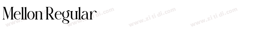 Mellon Regular字体转换